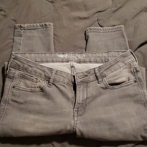 Old Navy Rockstar size 10 regular gray jeans